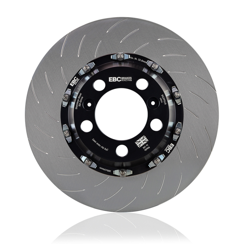 EBC Racing 2015+ Dodge Challenger SRT Hellcat 2 Piece SG Racing Front Rotors - Image 2