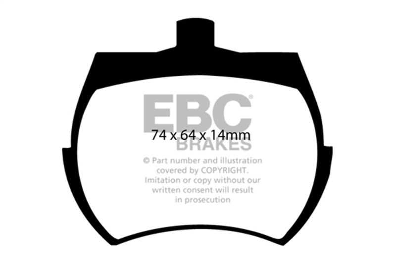 EBC 84-92 Austin Mini 1.0L Yellowstuff Front Brake Pads - Image 2