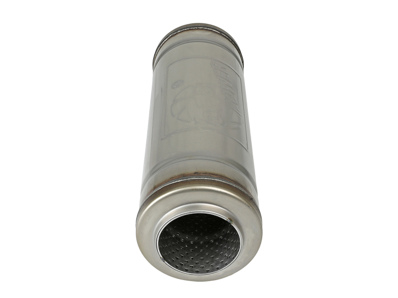 aFe MACH Force-Xp Muffler 3 IN ID Center/Center x 5 IN Dia. x 14 IN L - Round Body - Image 3