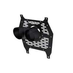 MBRP 24-25 Can-Am Maverick R Single Wall Angle Cut Dual 4-Inch Outlet Tip w/ Shield - Black