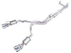 Alternative view of AWE 2021+ Chevy Suburban/GM Yukon XL 6.2L 0FG Edition Cat Back Exhaust - Quad Chrome Silver Tips