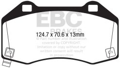 Alternative view of EBC 2016+ Mazda Miata MX-5 / 17-20 Fiat 124 Spider Abarth Yellowstuff Front Brake Pads