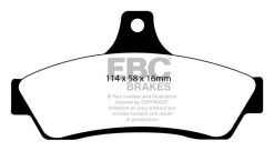 Alternative view of EBC 03-04 Pontiac GTO 5.7 (Solid Rear Rotors) Bluestuff Rear Brake Pads