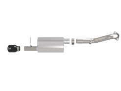 Alternative view of aFe 14-19 Toyota Corolla 1.8L Takeda 2.5in 304SS Axle-Back Exhaust w/ Black Tip