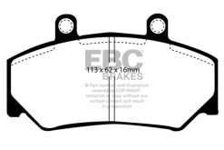 Alternative view of EBC 85-93 Volvo 740 2.1 (Bendix) Yellowstuff Front Brake Pads
