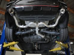 aFe Takeda 20-21 Kia Forte GT 1.6L (t) 3in to 2.5in SS Axle-Back Exhaust System w/ Carbon Fiber Tips - Image 5