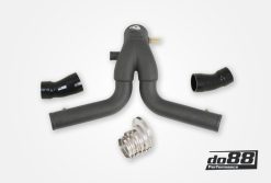 do88 2015+ Porsche 911 Turbo/Turbo S (991.2) Y-Pipe for OEM Intercooler - Black