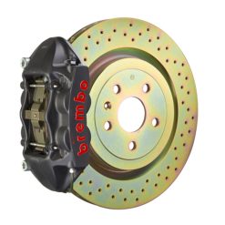 Brembo 66-89 911S/SC/Carrera Front GTS BBK 4 Piston Cast 323x28 1pc Rotor Drilled-Black HA