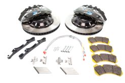 Alcon 2009+ Nissan GT-R R35 412x36mm Rotor 6 Piston Caliper RC6 Front Axle Kit - Grey
