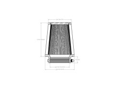 aFe POWER Universal Clamp-On Air Filter w/ D2 Dura-Dry Media - 4in F x 6in B x 4-3/4in T x 7in H - Image 6