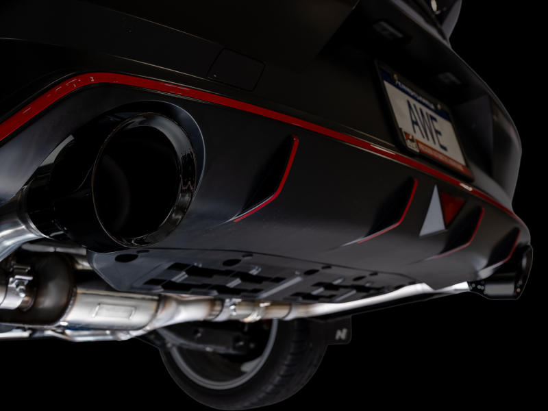 AWE Tuning 22-26 Hyundai Elantra N SwitchPath Cat-Back Exhaust - Diamond Black Tips - Image 14