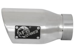 Alternative view of aFe MACH Force-Xp Universal Exhaust Tip 3 IN Inlet x 4-1/2 IN Outlet x 9 IN L- Polished Tip