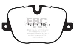EBC 12-13 Land Rover Ranger Rover Sport Bluestuff Rear Brake Pads - Image 3