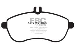 Alternative view of EBC 12-14 Mercedes-Benz C250 (W204) 1.8 Turbo Yellowstuff Front Brake Pads