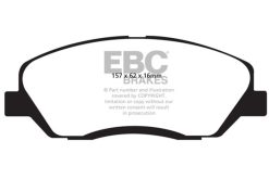 Alternative view of EBC 06-09 Hyundai Entourage 3.8 Yellowstuff Front Brake Pads