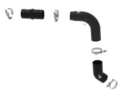Alternative view of aFe BladeRunner 3in Aluminum Hot Charge Pipe Black RAM Diesel Trucks 25-26 L6-6.7L (td)