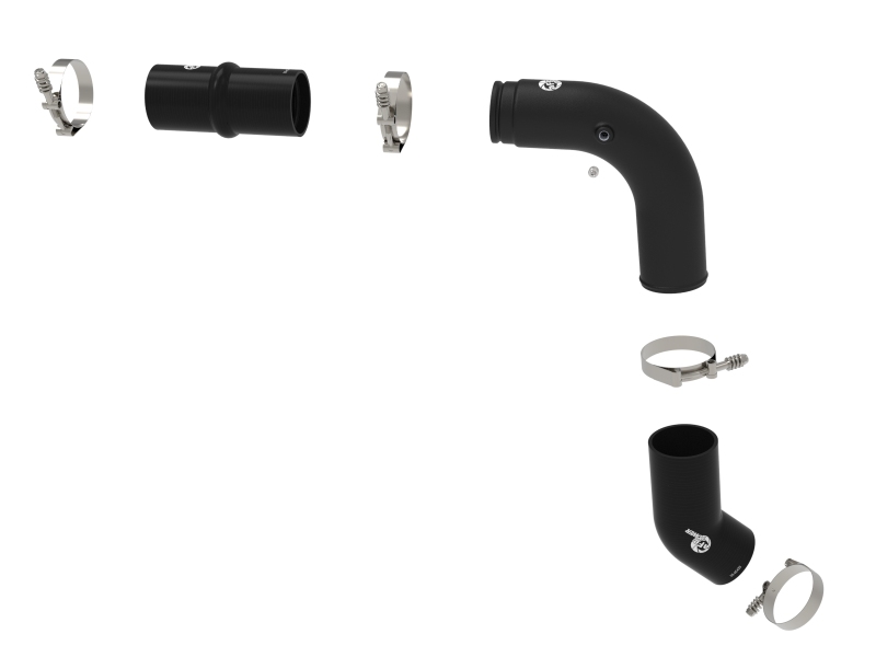 aFe BladeRunner 3in Aluminum Hot Charge Pipe Black RAM Diesel Trucks 25-26 L6-6.7L (td) - Image 2