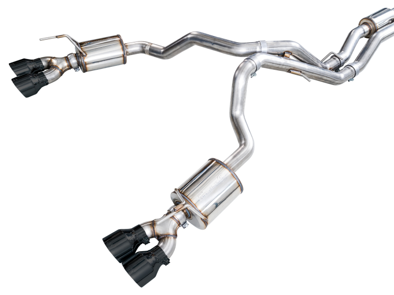 AWE Tuning 2021+ Cadillac Escalade 6.2L 0FG Dual Exit Exhaust System w/ 5in Diamond Blk Tips - Image 17