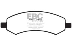 Alternative view of EBC 06-09 Chrysler Aspen 4.7 Yellowstuff Front Brake Pads