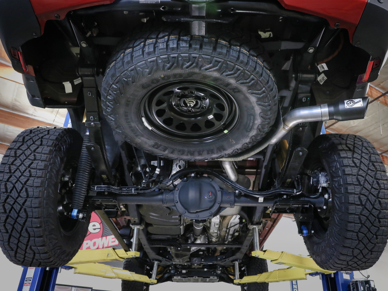 aFe 23-25 GM Colorado/Canyon L4-2.7L (t) Apollo GT Series 3in 409 SS Cat-Back Exhaust w/ Blk Tip - Image 6