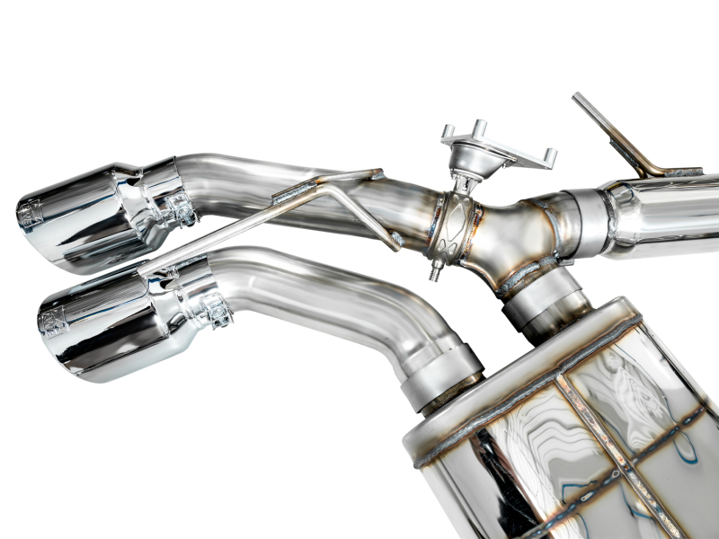 AWE Tuning 2021+ Cadillac CT4-V Blackwing SwitchPath Exhaust - Chrome Silver Tips - Image 11
