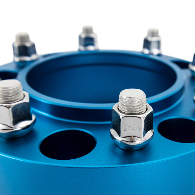 Mishimoto Wheel Spacers 8x165.1 116.7 50 M14 Blue - Image 2