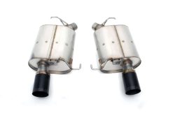 Dinan 11-16 BMW 535i (F10) Free Flow Axleback Exhaust System - Black Tips