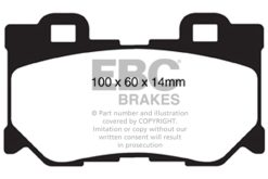 Alternative view of EBC 08-13 Infiniti FX50 5.0 Yellowstuff Rear Brake Pads