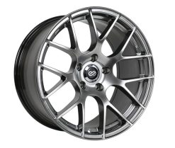 Alternative view of Enkei Raijin 19x8 42mm Inset 5x120 Bolt Pattern 72.6 Hub Bore Hyper Silver Wheel