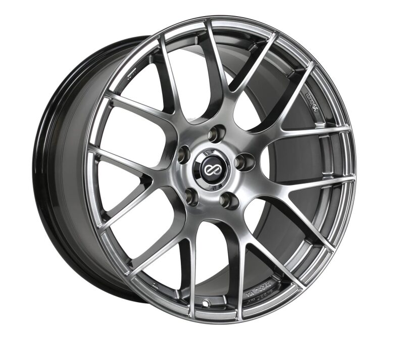 Enkei Raijin 19x8 42mm Inset 5x120 Bolt Pattern 72.6 Hub Bore Hyper Silver Wheel - Image 2