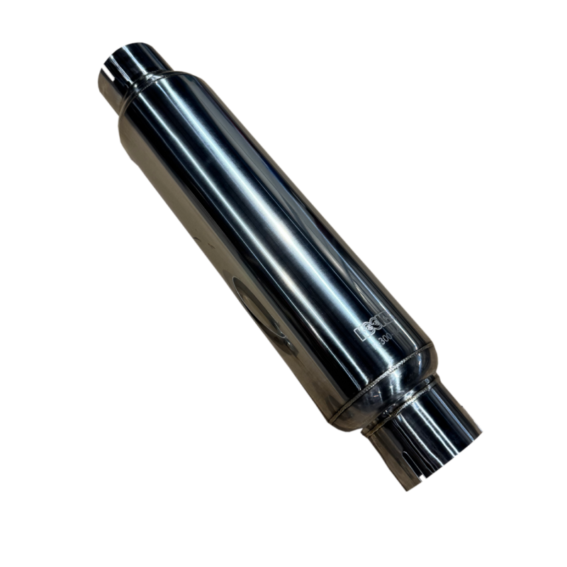 Kooks 3in. Round Clamp In Muffler 14in. Long Polished Stainless Steel - Image 4