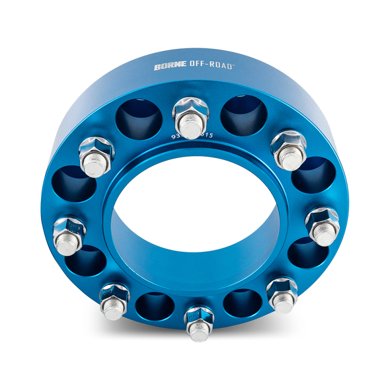 Mishimoto Wheel Spacers 8x165.1 116.7 50 M14 Blue - Image 4