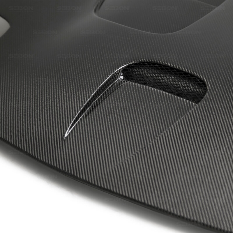 Seibon 93-96 Mazda RX-7 ST Carbon Fiber Hood - Image 6