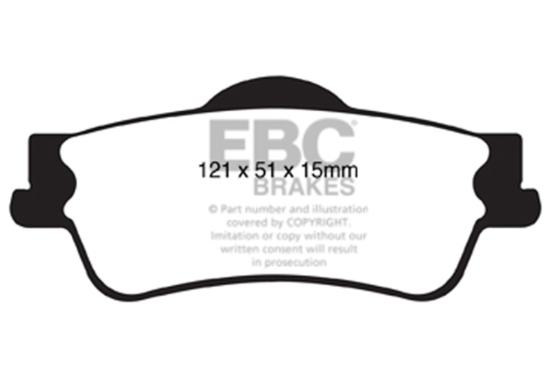 EBC 08-10 Pontiac G8 3.6 Bluestuff Rear Brake Pads - Image 2