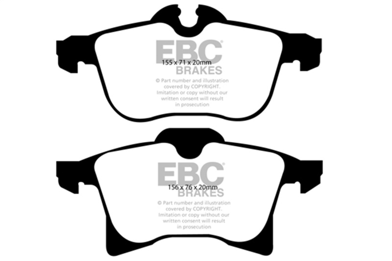 EBC 08-09 Saturn Astra 1.8 Yellowstuff Front Brake Pads - Image 2