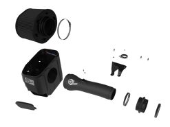 Alternative view of aFe 2025+ Dodge Ram 1500 RHO Track Series Carbon Fiber Cold Air Intake System w/ Blk Pro 5R Filter