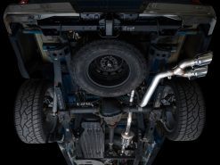 AWE Tuning 21-25 Ford F150 (14th Gen Reg Cab) Cat-Back Exhaust - 4.5in Dual Side Exit Chrome Tips - Image 13