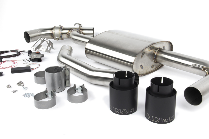 Dinan 17-24 Mini Cooper Clubman/Countryman S (F54/F60) Valved Axleback Exhaust - Black Tips - Image 4