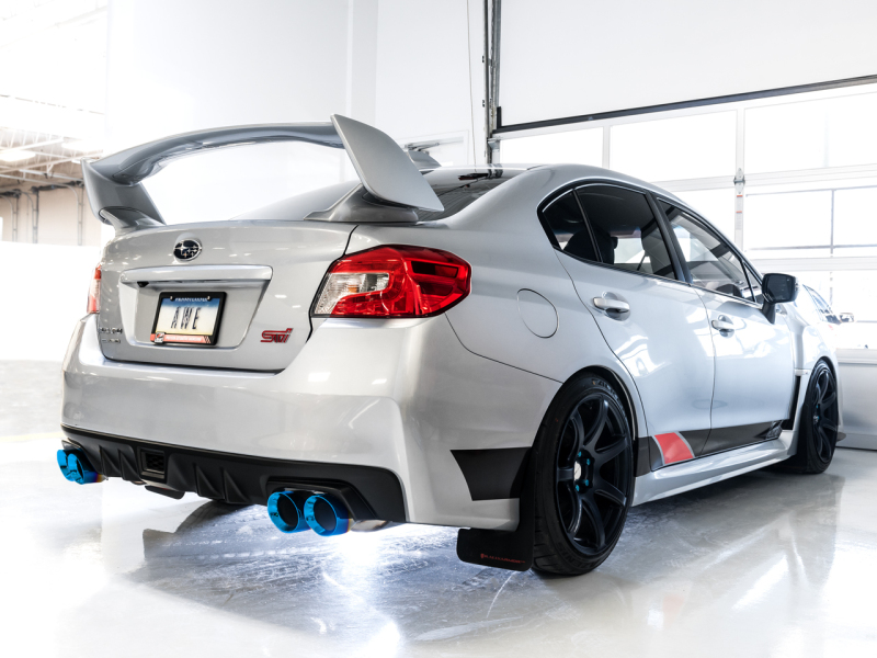 AWE Tuning 12-14 Subaru WRX STI Touring Edition Exhaust - Vapor Blue Quad Tips - Image 2
