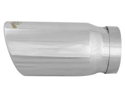 Alternative view of aFe Universal Bolt On Exhaust Tip Polished 5in Inlet x 6in Outlet x 12in Long