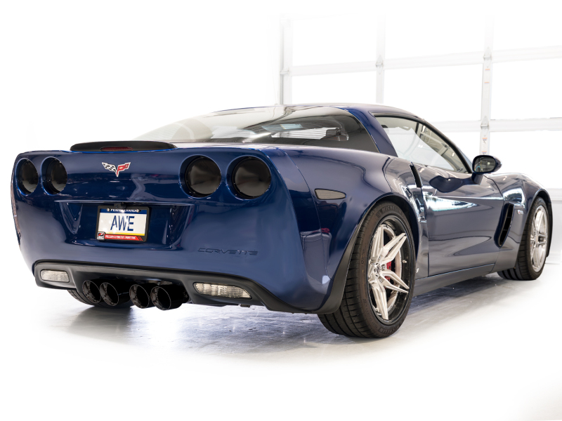 AWE Tuning C6 Chevrolet Corvette Z06/ZR1 Touring Edition Axle-Back Exhaust w/ Diamond Black Tips - Image 4