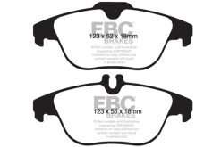 EBC 12-14 Mercedes-Benz C250 (W204) 1.8 Turbo Redstuff Rear Brake Pads