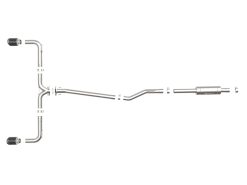 aFe Takeda 2-1/2in 304 SS Cat-Back Exhaust w/ Carbon Fiber Tips 14-18 Mazda 3 L4 2.0L/2.5L - Image 5
