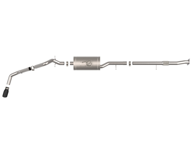 aFe 23-25 GM Colorado/Canyon L4-2.7L (t) Apollo GT Series 3in 409 SS Cat-Back Exhaust w/ Blk Tip - Image 2