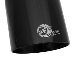 aFe MACH Force-Xp Univ 304 SS Double-Wall Clamp-On Exhaust Tip - Black - 3in Inlet - 4.5in Outlet - Image 5