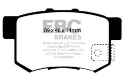 EBC 97 Acura CL 2.2 Greenstuff Rear Brake Pads - Image 2