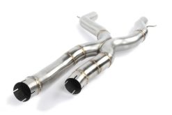 Dinan 19-21 BMW M2 Competition (F87) Free Flow Axleback Exhaust System w/X-Pipe - Black Tips - Image 12