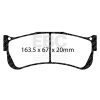 EBC Racing Brembo XZ3.02.31 SR-21 Sintered Race Brake Pads