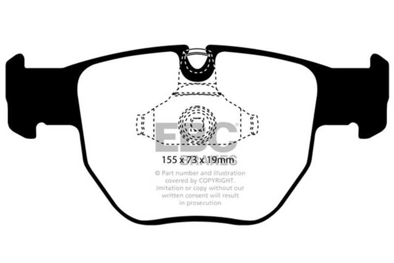 EBC 03-05 Land Rover Range Rover 4.4 Yellowstuff Front Brake Pads - Image 2