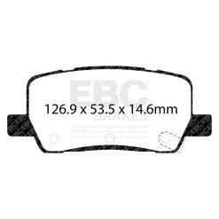 EBC 2018+ Tesla Model S Electric Greenstuff Rear Brake Pads